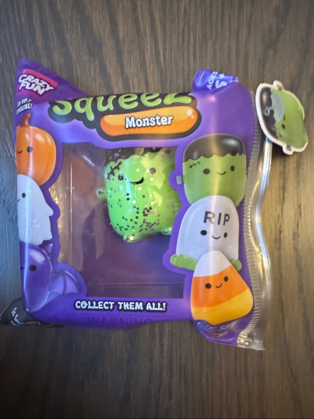 Squeeze Monster Glitter Green Squishy Toy by Squeeze